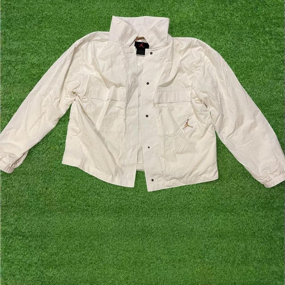 Jordan Women's White and Cream Jacket